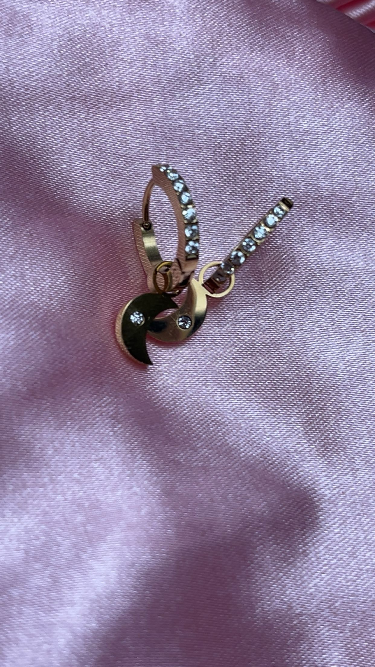 Boucle d'oreille Lune